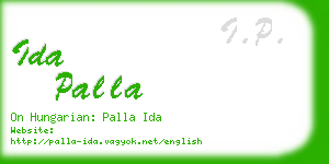 ida palla business card